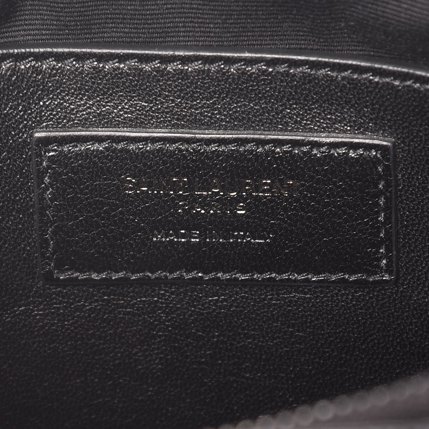 Saint Laurent Grain De Poudre Medium West Hollywood Monogram Fold-Over Black 7 of 12