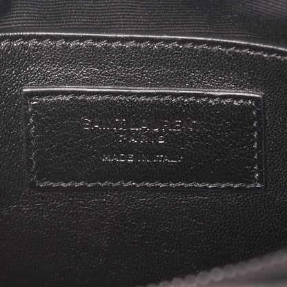 Saint Laurent Grain De Poudre Medium West Hollywood Monogram Fold-Over Black 7 of 12