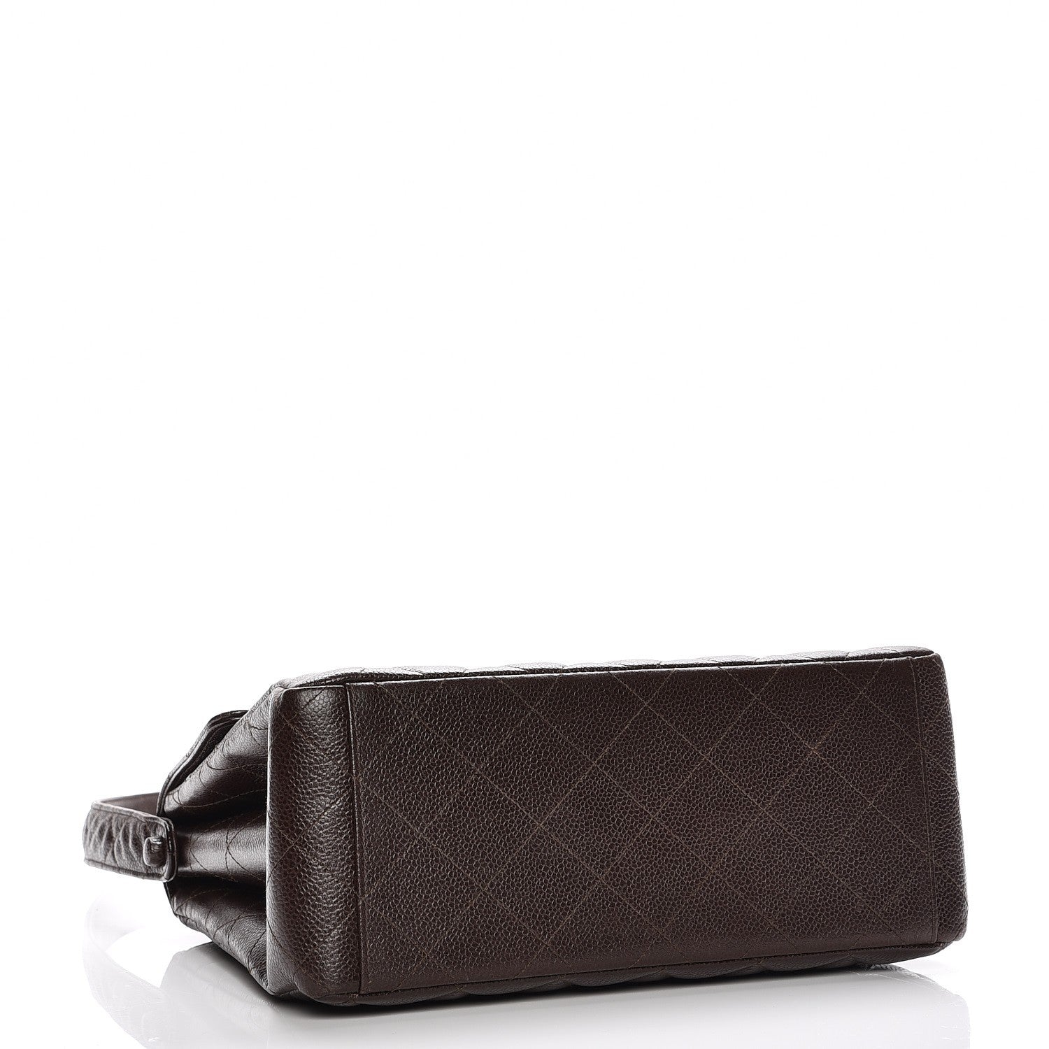 Chanel Caviar Quilted Flap Shoulder Bag Dark Brown 4 of 10
