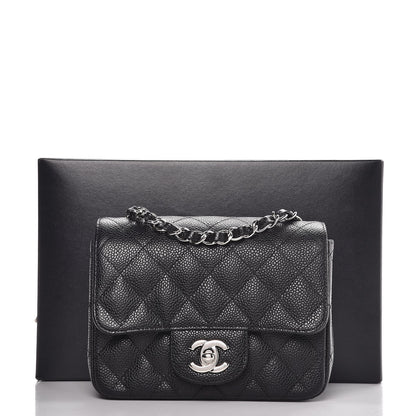 Chanel Caviar Quilted Mini Square Flap Black 8 of 8