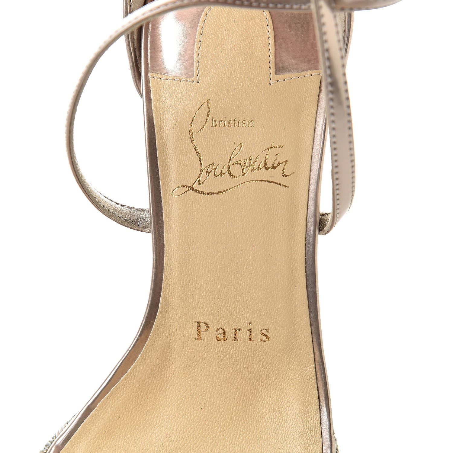 Christian Louboutin Lurex Chocazeppa 120 Platform Wedge Sandals 36 Lupin 7 of 9
