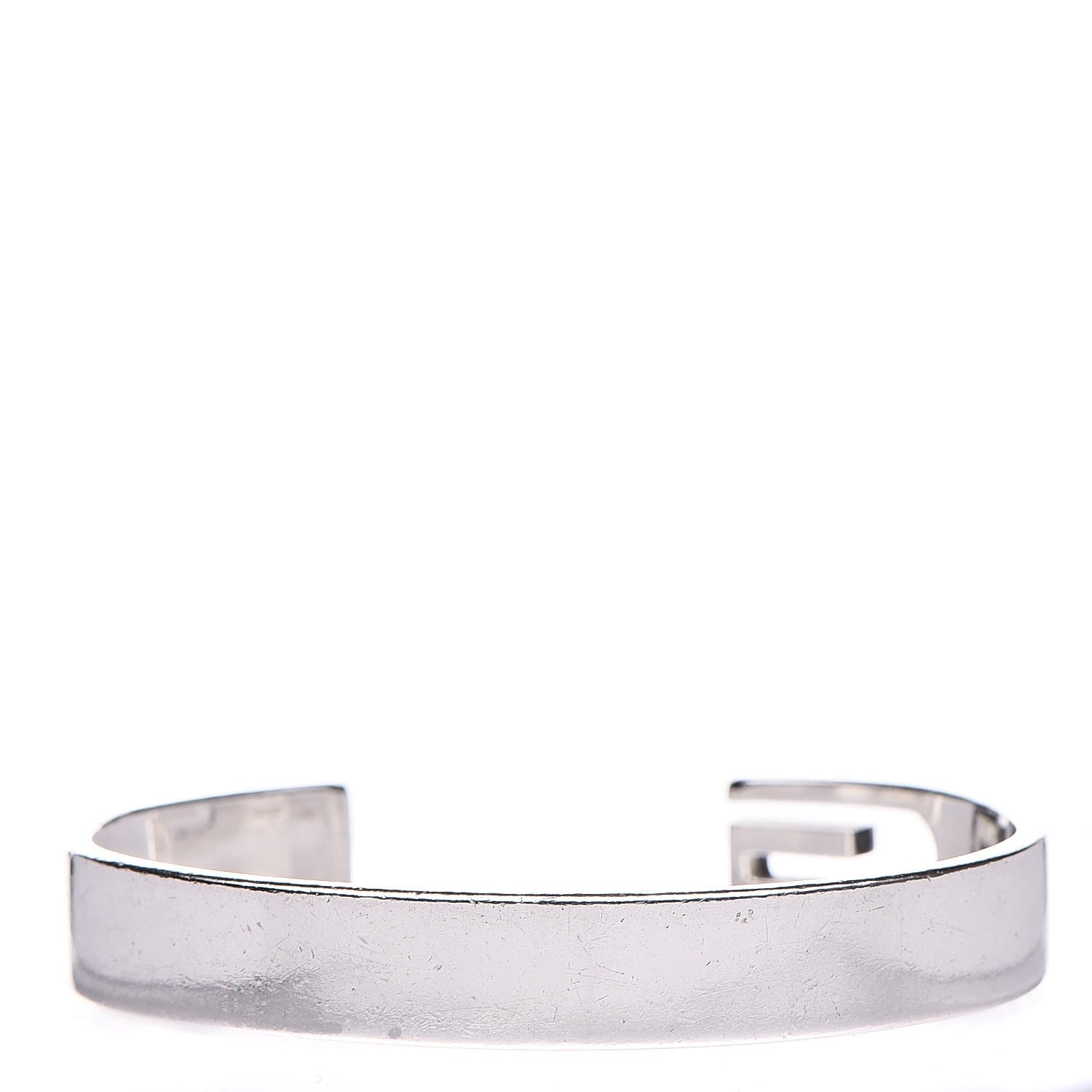 Gucci Sterling Silver Cutout Logo Cuff Bracelet 3 of 8