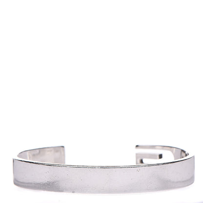 Gucci Sterling Silver Cutout Logo Cuff Bracelet 3 of 8