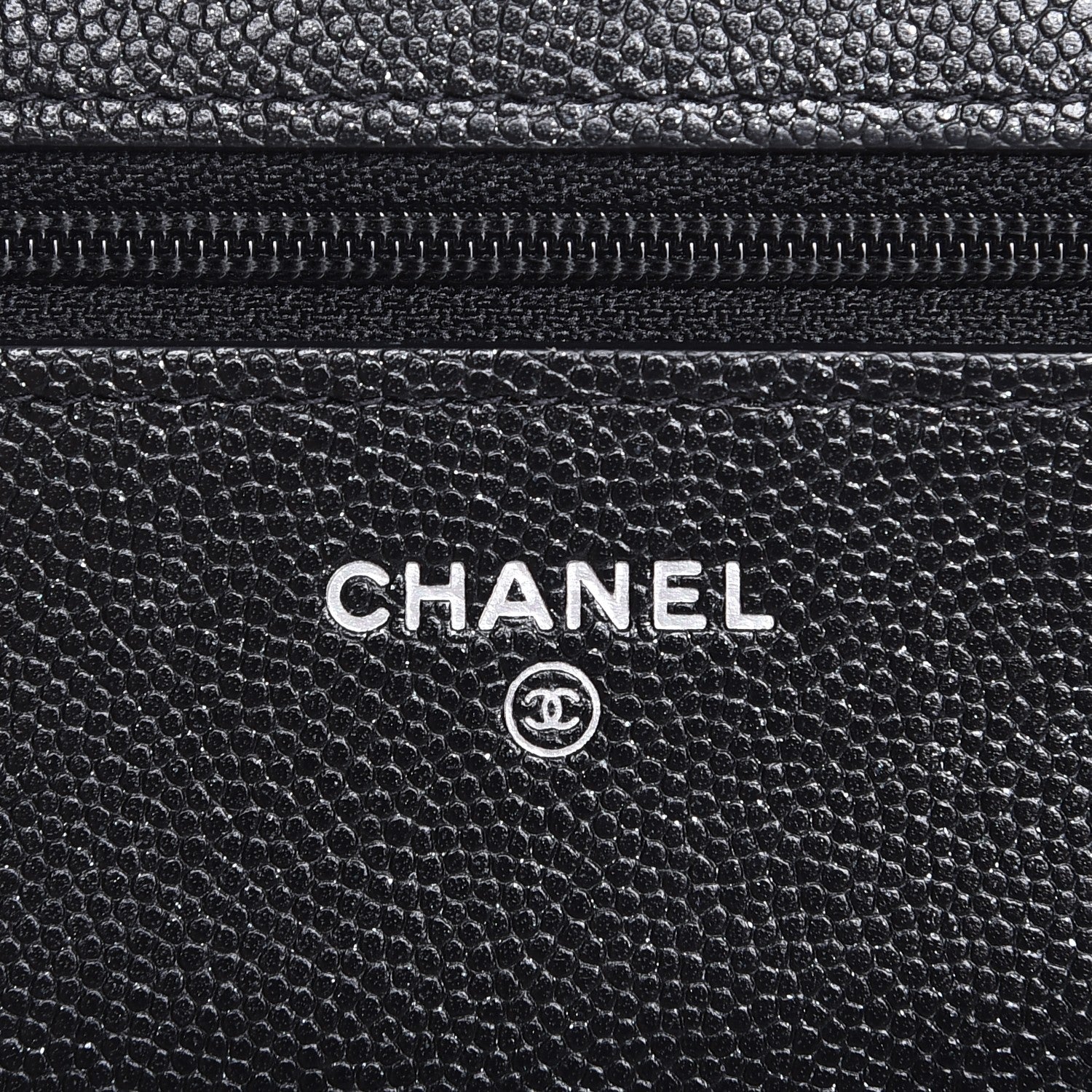 Chanel Caviar Quilted Wallet On Chain WOC Black 6 of 9
