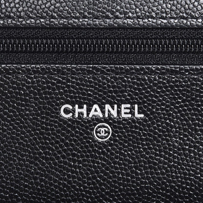 Chanel Caviar Quilted Wallet On Chain WOC Black 6 of 9