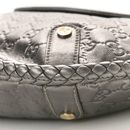 Gucci Guccissima Medium Britt Tassel Shoulder Bag Gunmetal 10 of 10