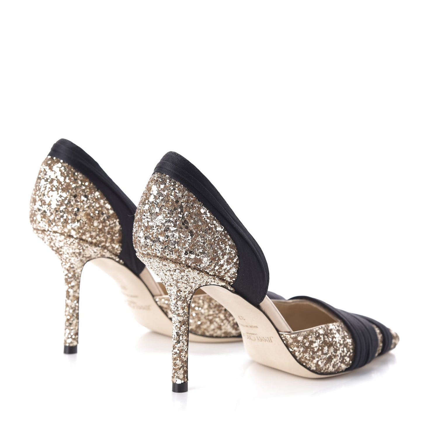 Glitter Lyrin 85 D'Orsay Pumps 37 Black Gold