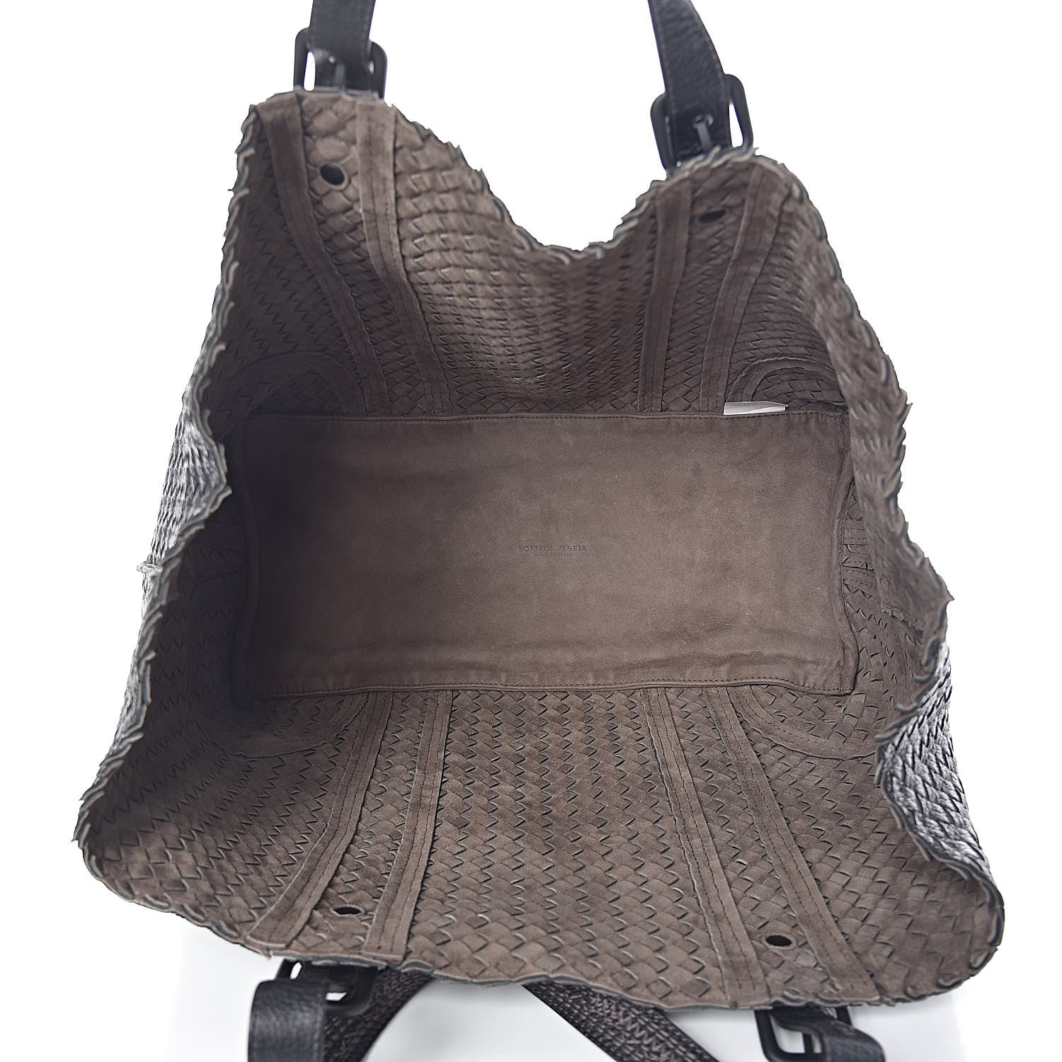 Bottega Veneta Cervo Intrecciato Large Shopping Tote Black 5 of 9