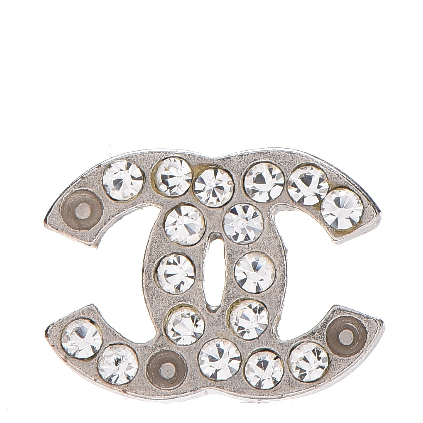 Crystal Mini Timeless CC Earrings Silver