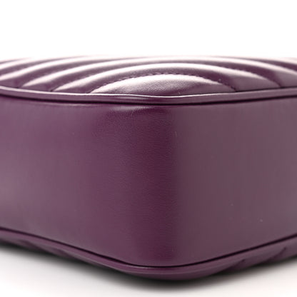 Saint Laurent Calfskin Matelasse Monogram Lou Camera Bag Purple 9 of 11