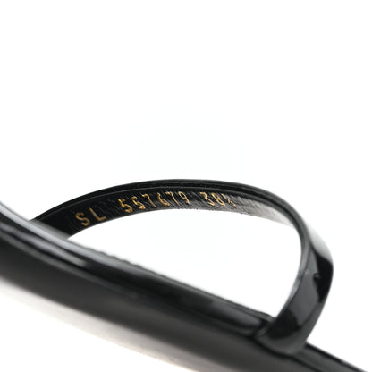 Saint Laurent Patent Calfskin Opyum 85 Sandals 38.5 Black 9 of 10