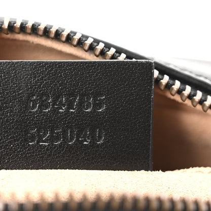 Gucci Calfskin Matelasse Mini GG Marmont Chain Shoulder Bag Black 7 of 10