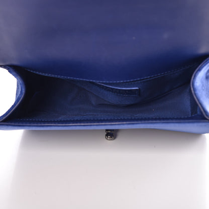 Chanel Velvet Quilted Small Boy Flap Blue 5 of 10