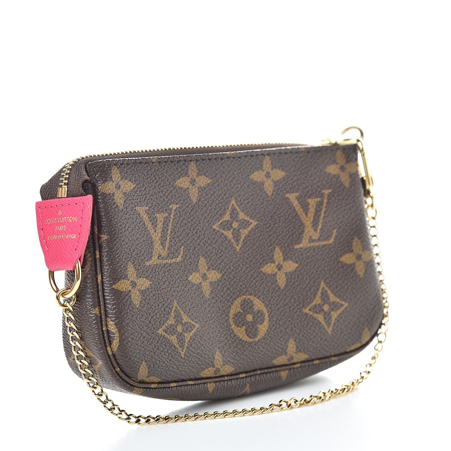 Louis Vuitton Monogram 2019 Christmas Animation Mini Courchevel Pochette Accessories Fuchsia 3 of 8