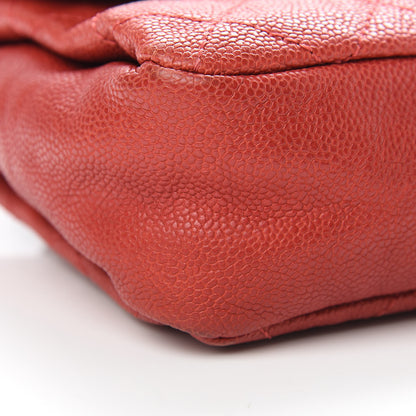 Chanel Caviar Quilted Medium Simply CC Flap Red 9 of 11