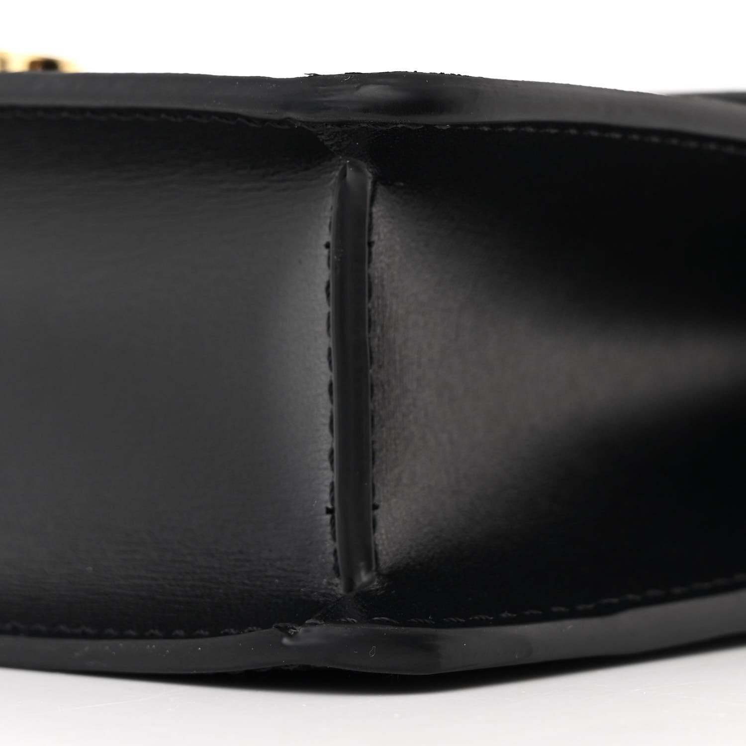 Celine Shiny Calfskin Triomphe Margo Wallet on Chain Black 11 of 11