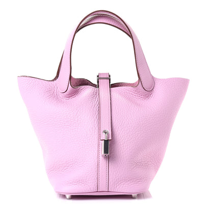 Hermes Taurillon Clemence Picotin Lock 18 PM Mauve Sylvestre 2 of 8