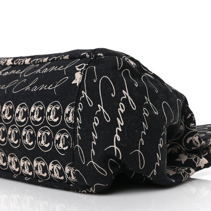 Chanel Canvas Camellia Flower Tote Black 9 of 9
