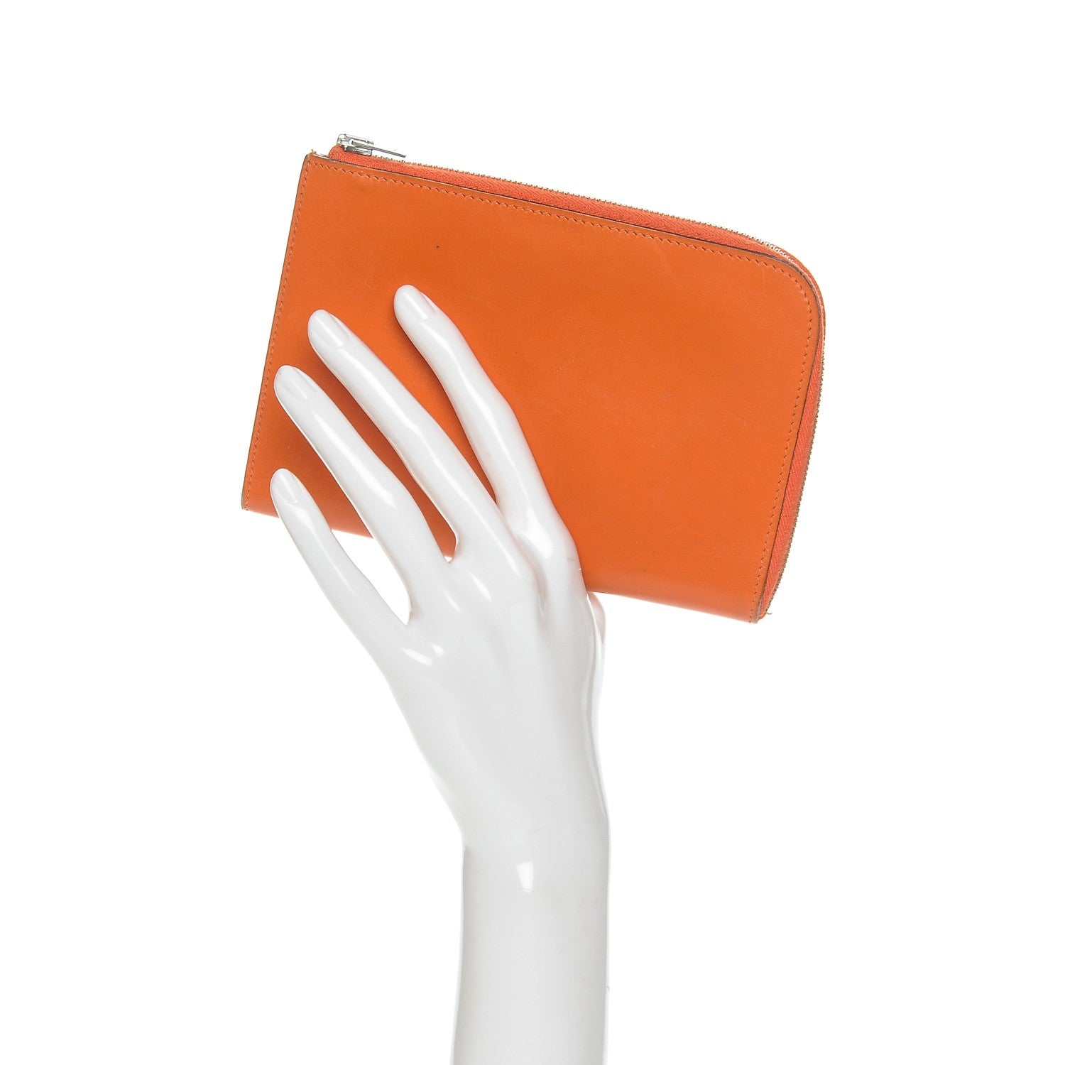 Hermes Chamonix Remix Duo Wallet Orange 2 of 11