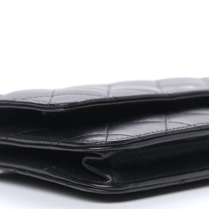 Chanel Lambskin Quilted Wallet On Chain WOC Black 8 of 10