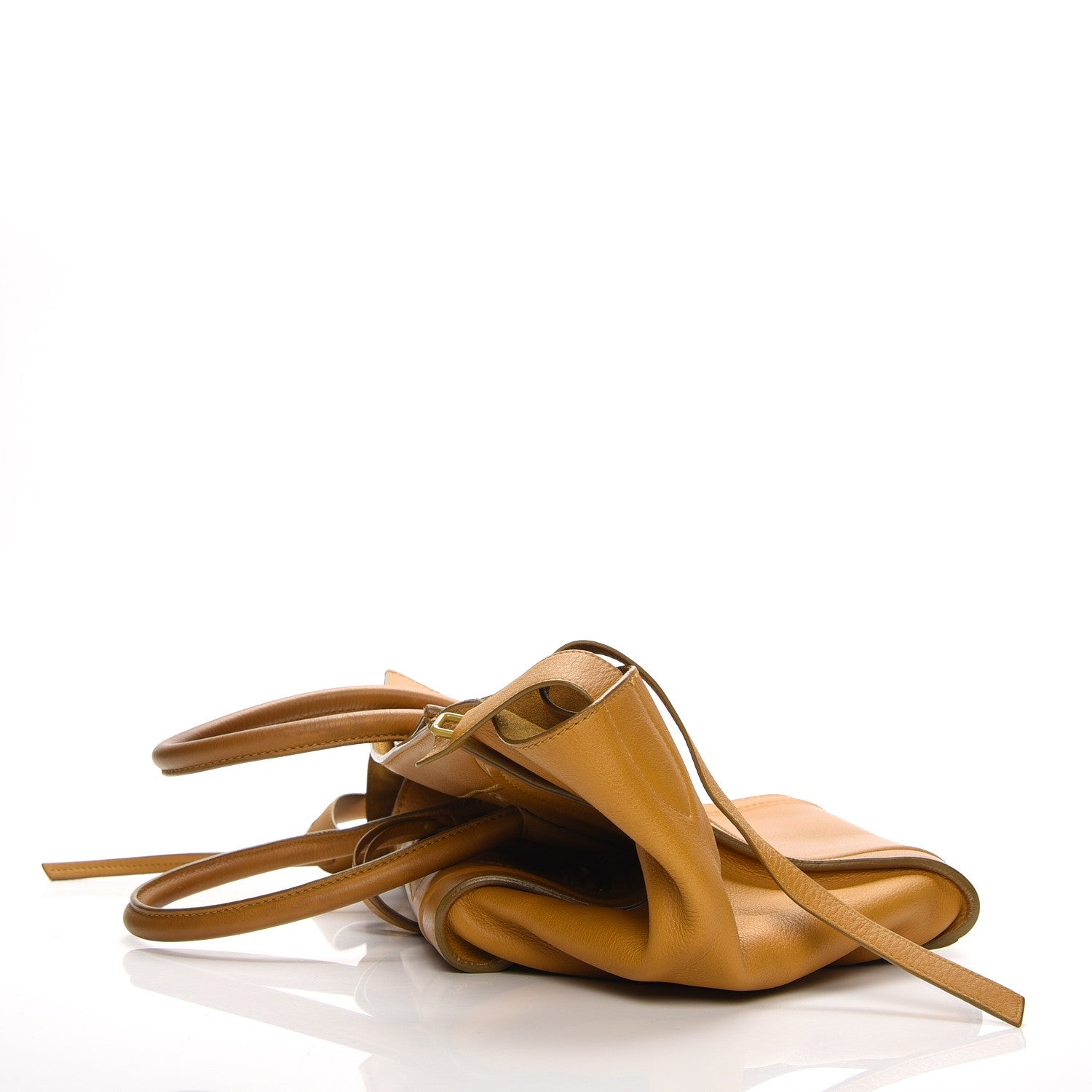 Celine Supple Calfskin Medium Phantom Luggage Curry 8 of 14