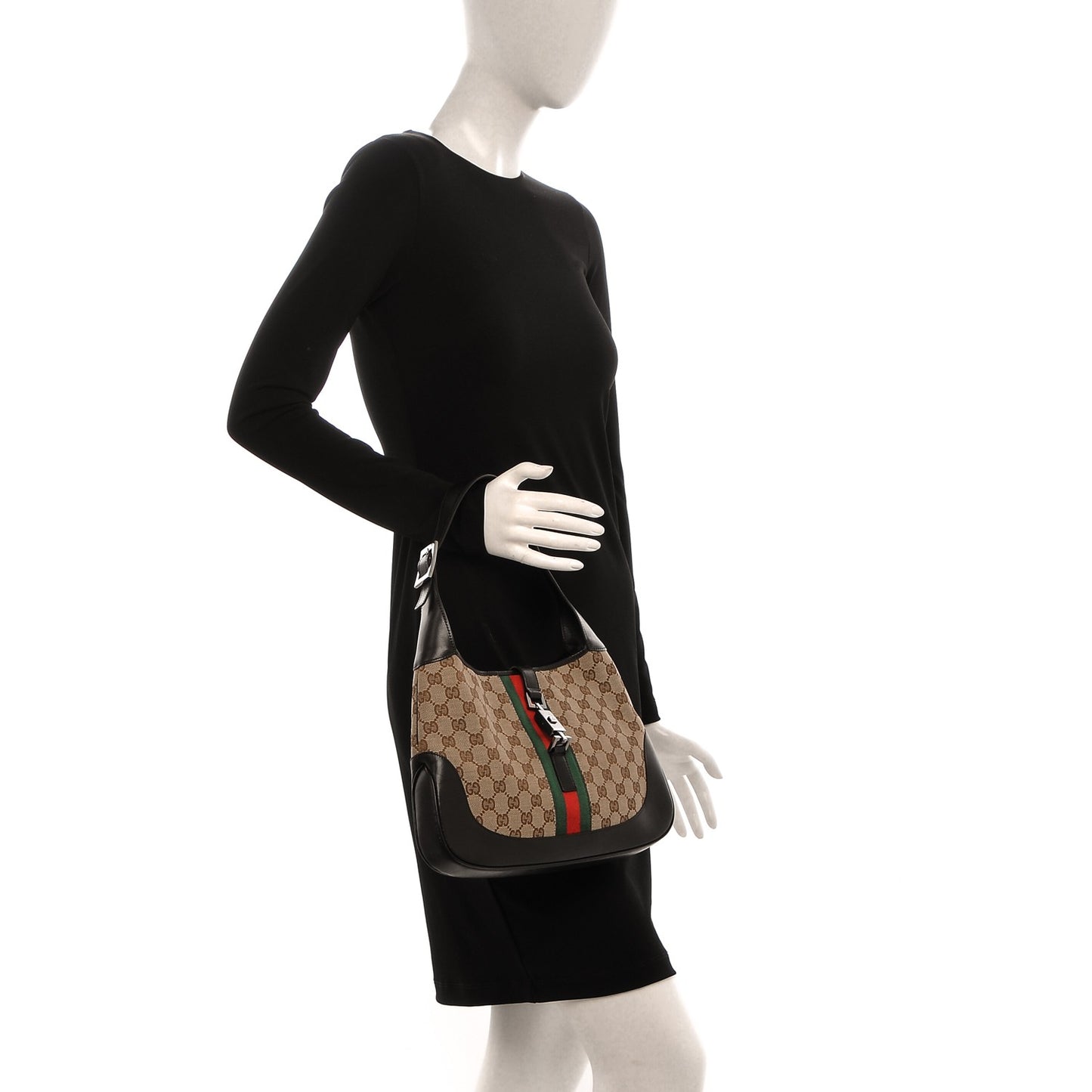 Monogram Web Jackie O Hobo Dark Brown