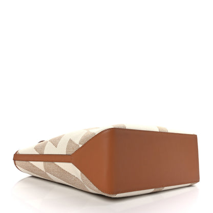 Hermes Swift H Canvas Cabas H En Biais 40 Ecru Naturel Gold 4 of 10