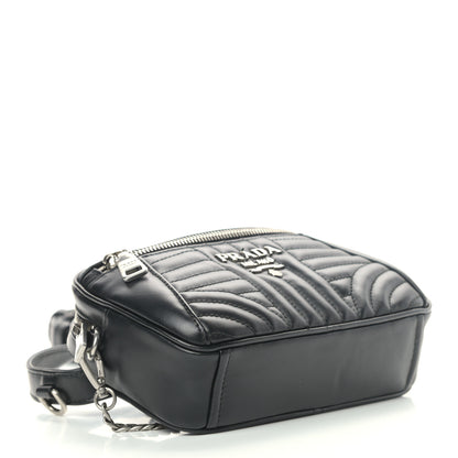 Prada Soft Calfskin Impunture Diagramme Belt Bag Black 4 of 9