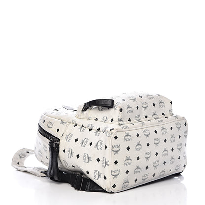 MCM Visetos Medium Studded Stark Backpack White 4 of 18