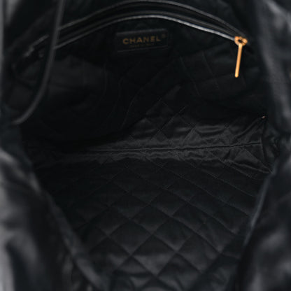 Chanel Shiny Calfskin Quilted Small Chanel 22 Black 5 of 10
