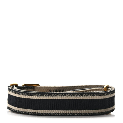 Christian Dior Canvas Embroidered Adjustable Shoulder Strap Black 2 of 4