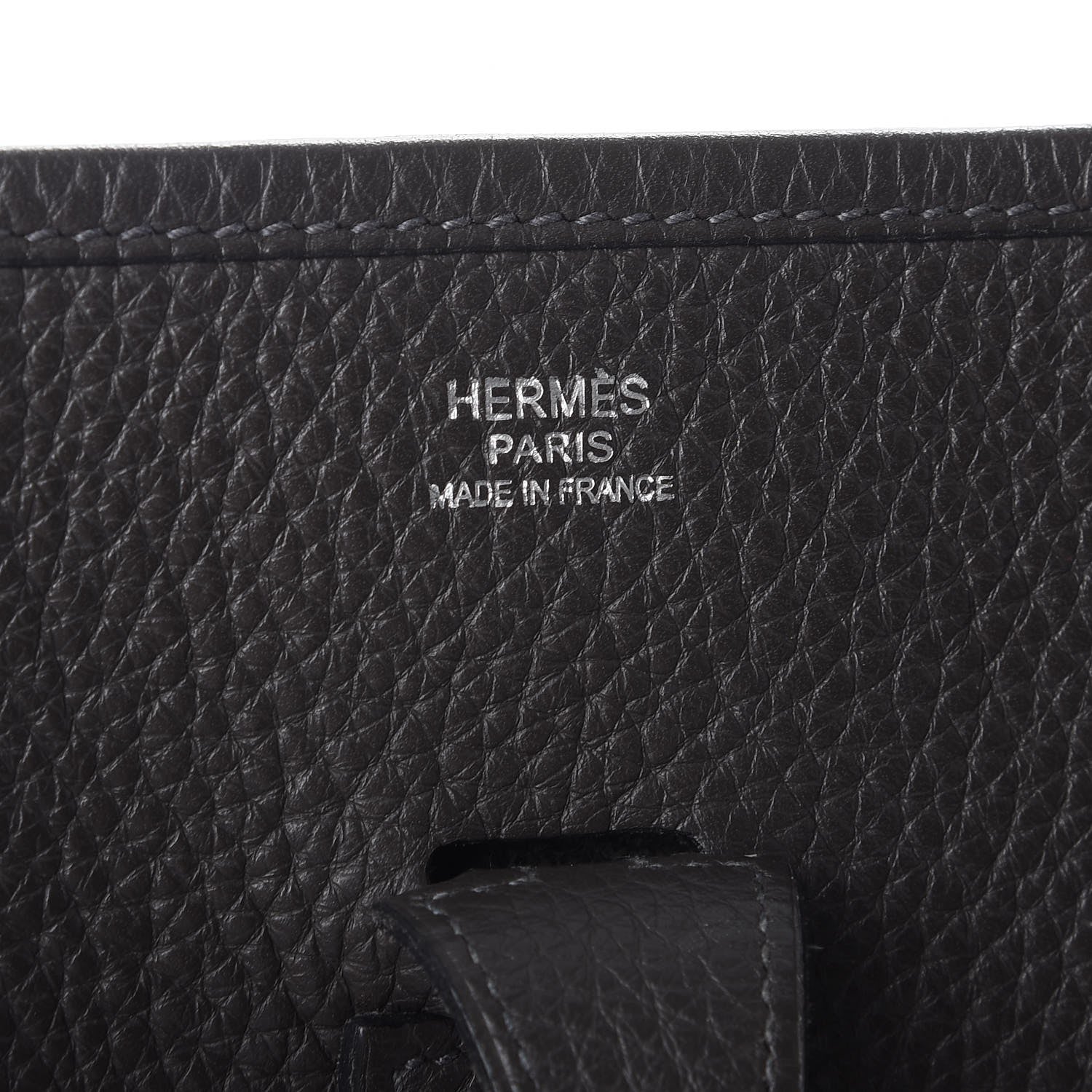Hermes Taurillon Clemence Evelyne II PM Graphite 6 of 8