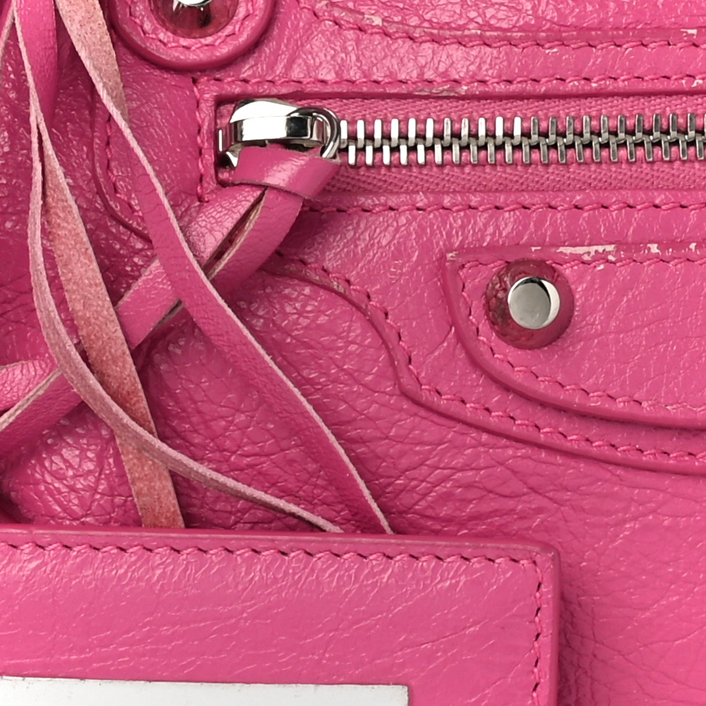 Agneau Classic Silver Hardware S City Rose Flamingo