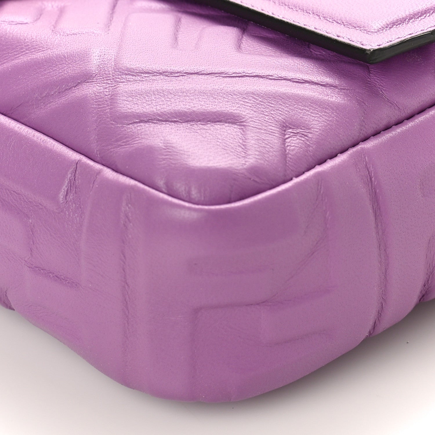 Fendi Nappa FF 1974 Embossed Baguette Agapanto 8 of 8