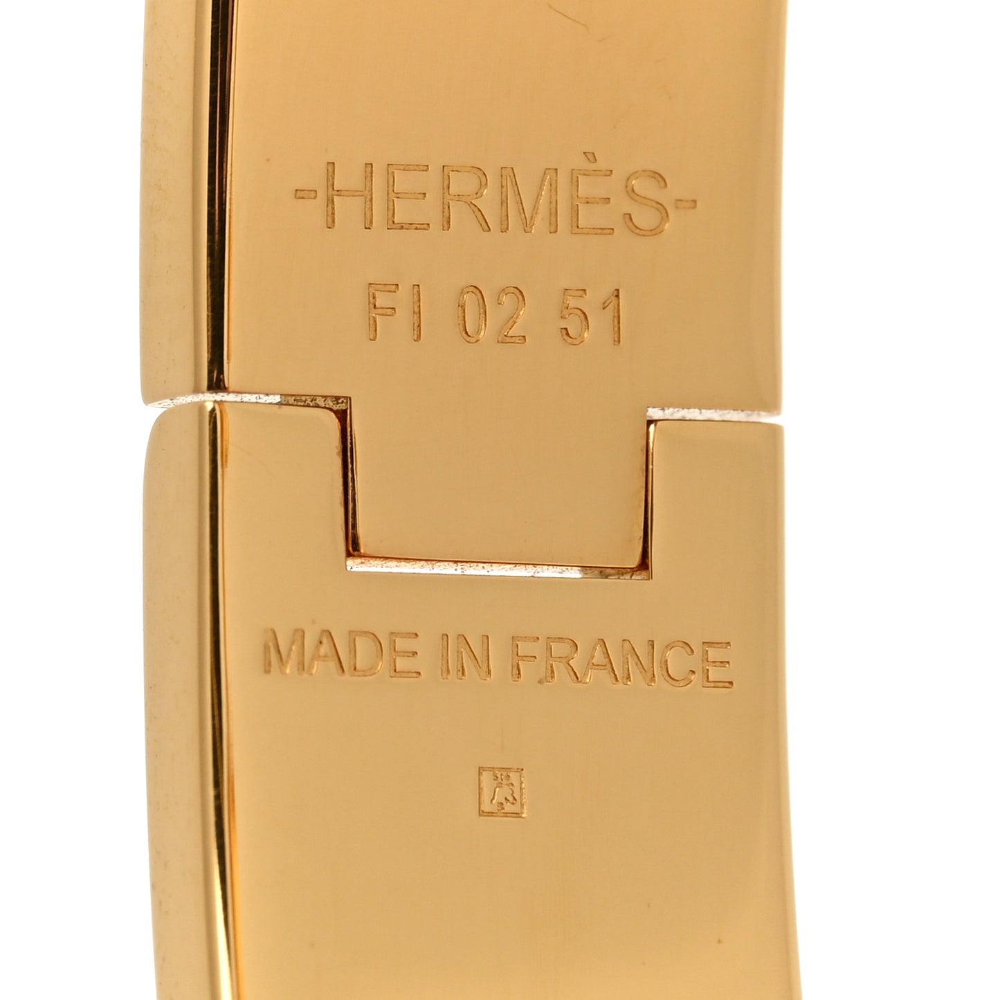 Enamel Narrow Clic Clac H Bracelet GM Black