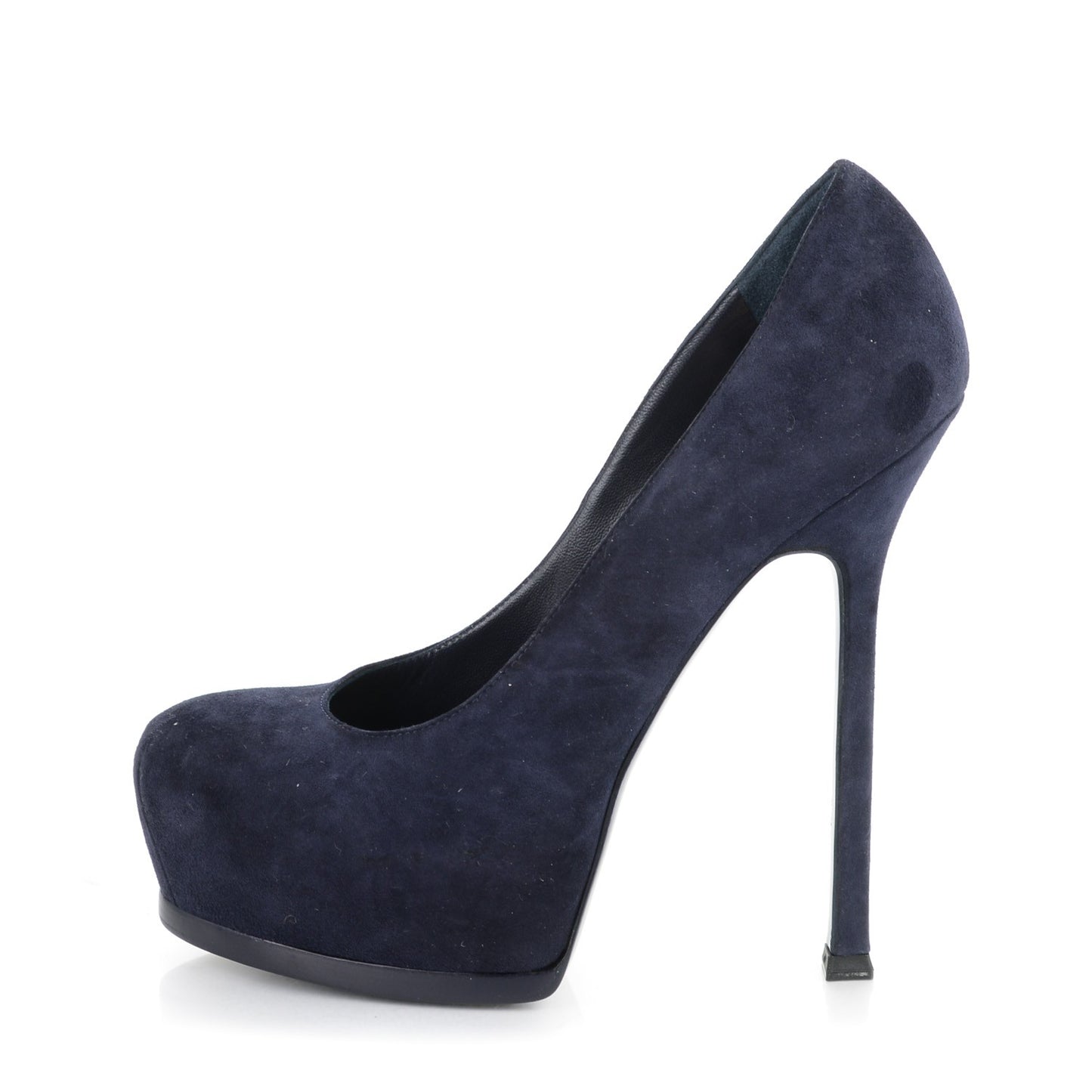Suede Tribtoo 105 Platform Pumps 37 Navy