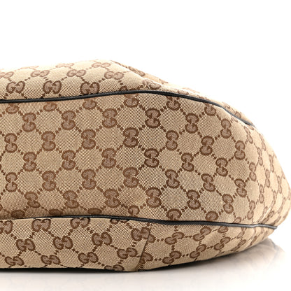 Gucci Monogram Large New Ladies Web Hobo Dark Brown 10 of 11