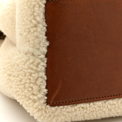 Saint Laurent Shearling Medium Loulou Shoulder Bag Natural 19 of 19