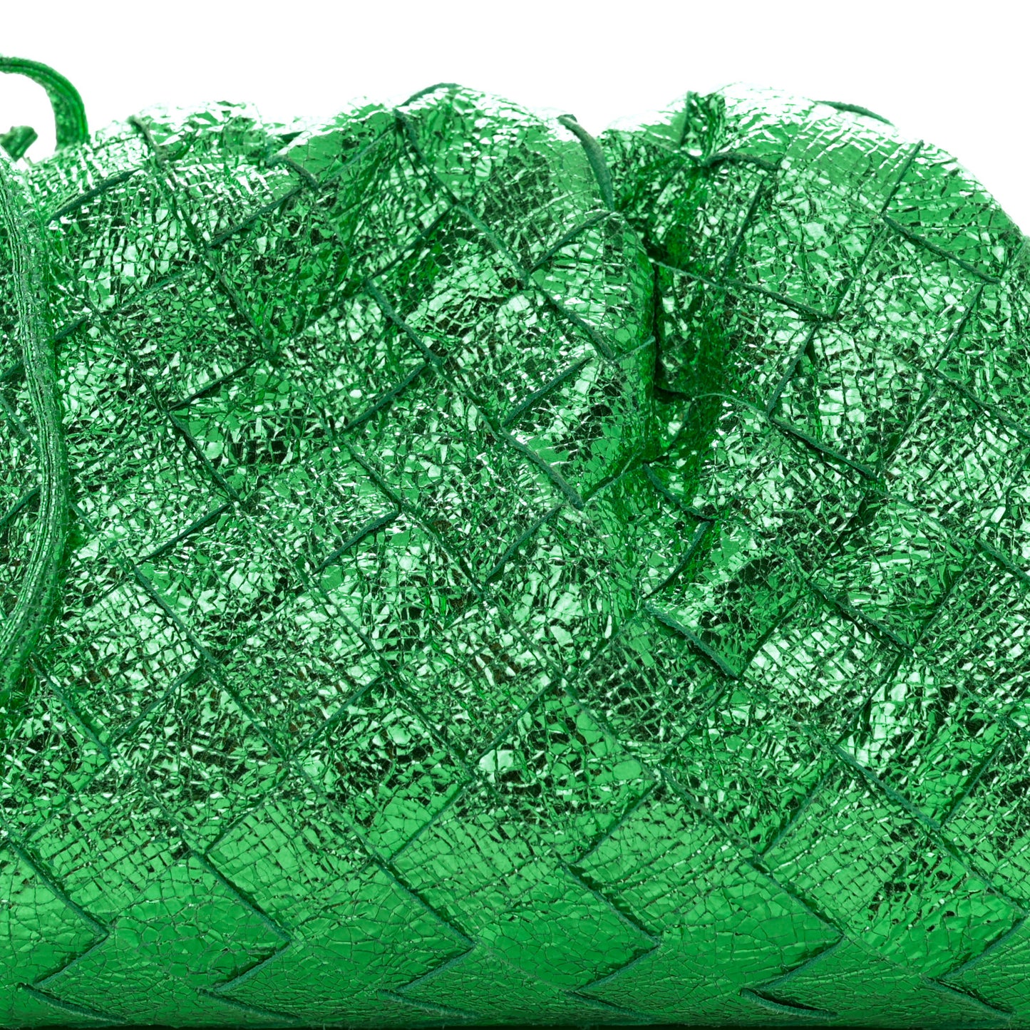 Metallic Nappa Intrecciato The Mini Pouch Parakeet