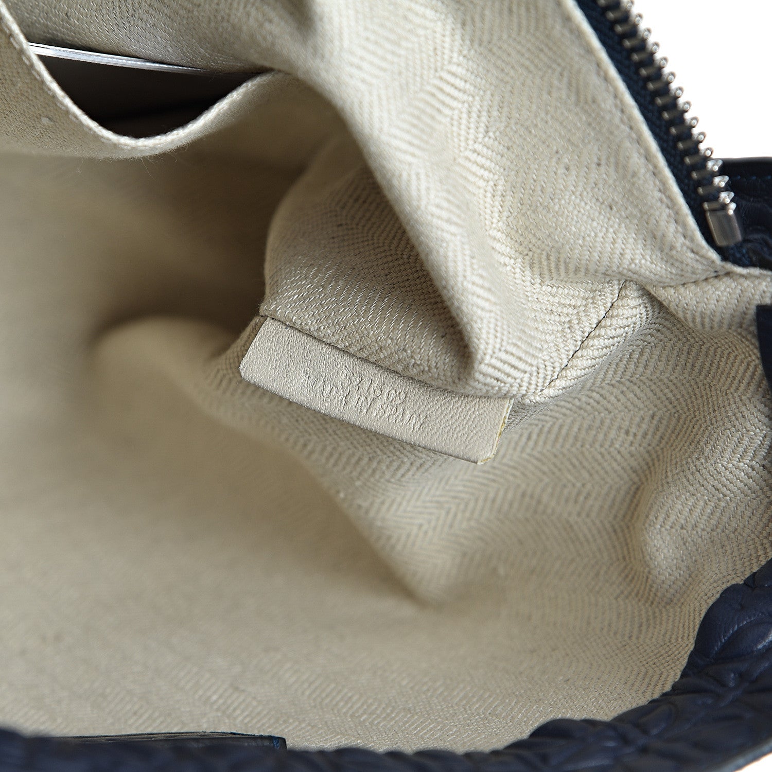 Loewe Calfskin Embossed Repeat T Pouch Navy 6 of 9