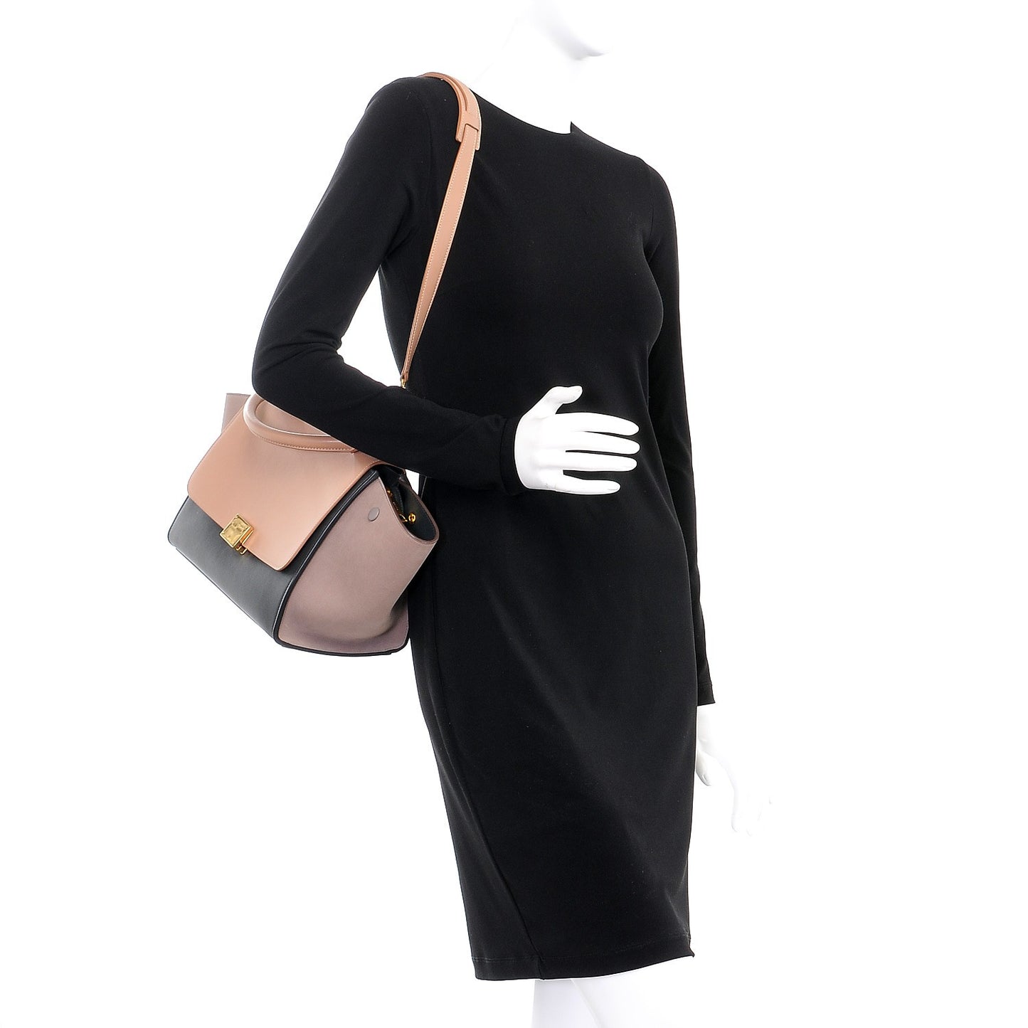 Smooth Calfskin Small Trapeze Nude