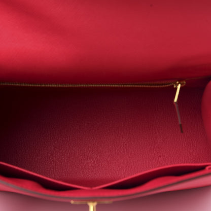 Hermes Epsom Kelly Sellier 28 Rose Extreme 6 of 13