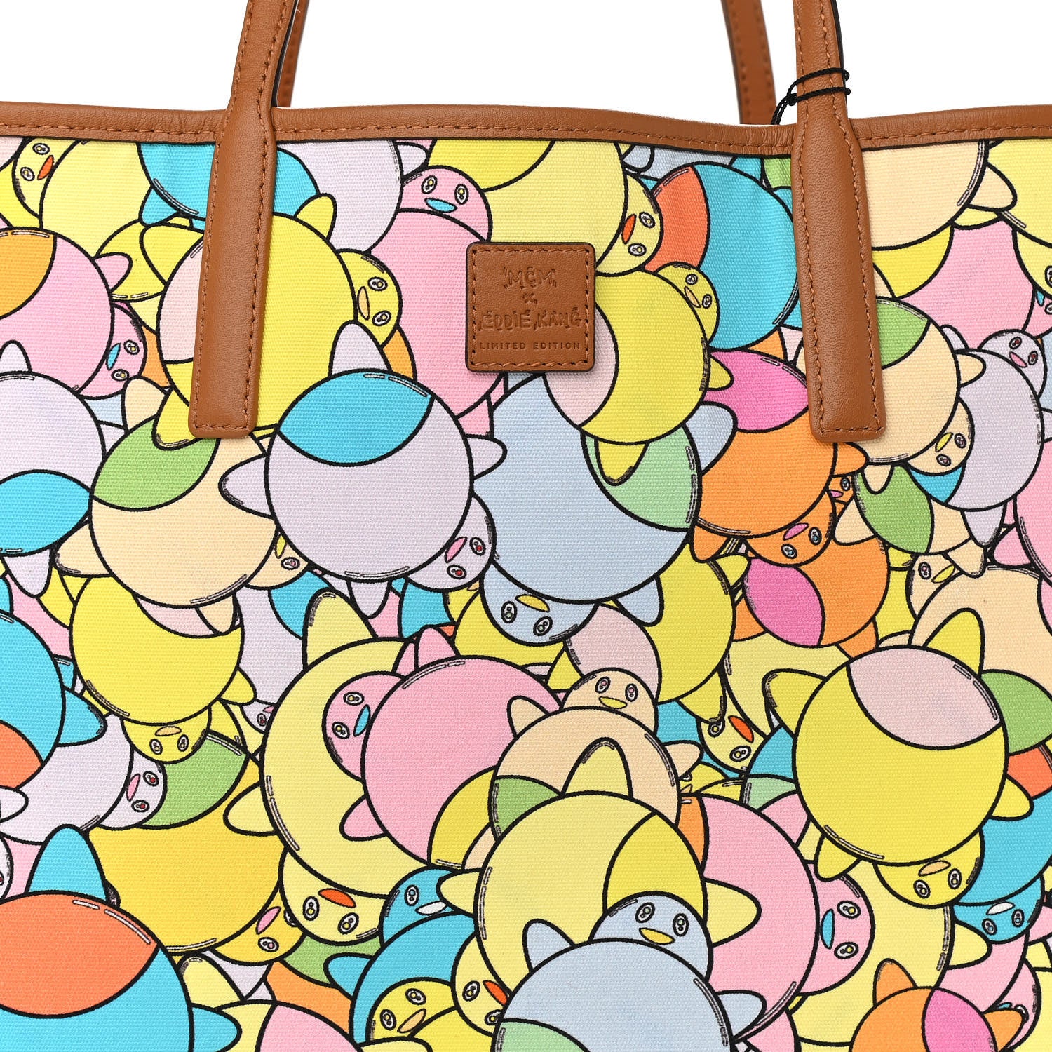 MCM X Eddie Kang Visetos Medium Reversible Shopper Tote White 13 of 18