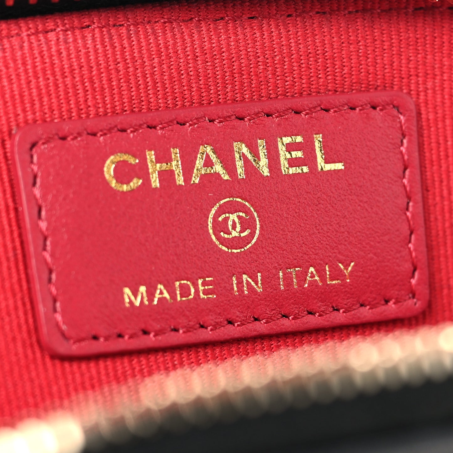 Lambskin Quilted Chanel 19 Zip Card Holder Wallet Black