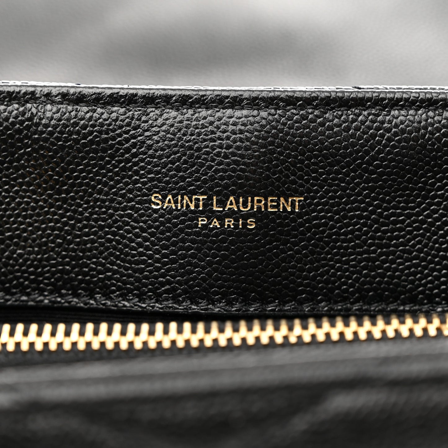 Grain de Poudre Calfskin Y Quilted Monogram Small Loulou Chain Satchel Black