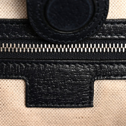 Gucci GG Supreme Monogram Textured Calfskin Web Medium Ophidia Shopping Tote Beige Blue 6 of 15