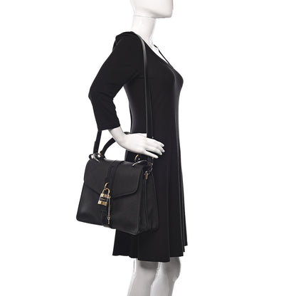 Chloe Grained Calfskin Medium Aby Day Shoulder Bag Black 2 of 11