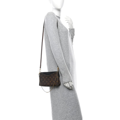 Louis Vuitton Monogram Pallas Clutch Black 2 of 11
