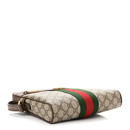 Gucci GG Supreme Monogram Web Small Ophidia Messenger Bag Brown 4 of 13