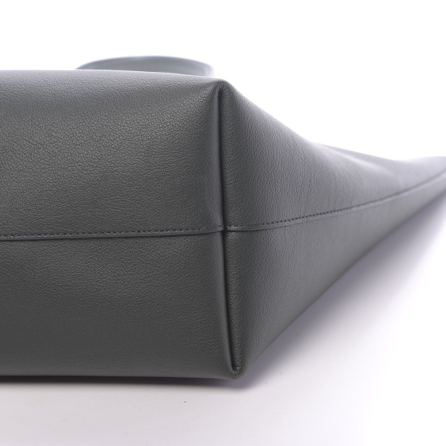 Saint Laurent Calfskin Large Shopping Tote Dark Green 12 of 12